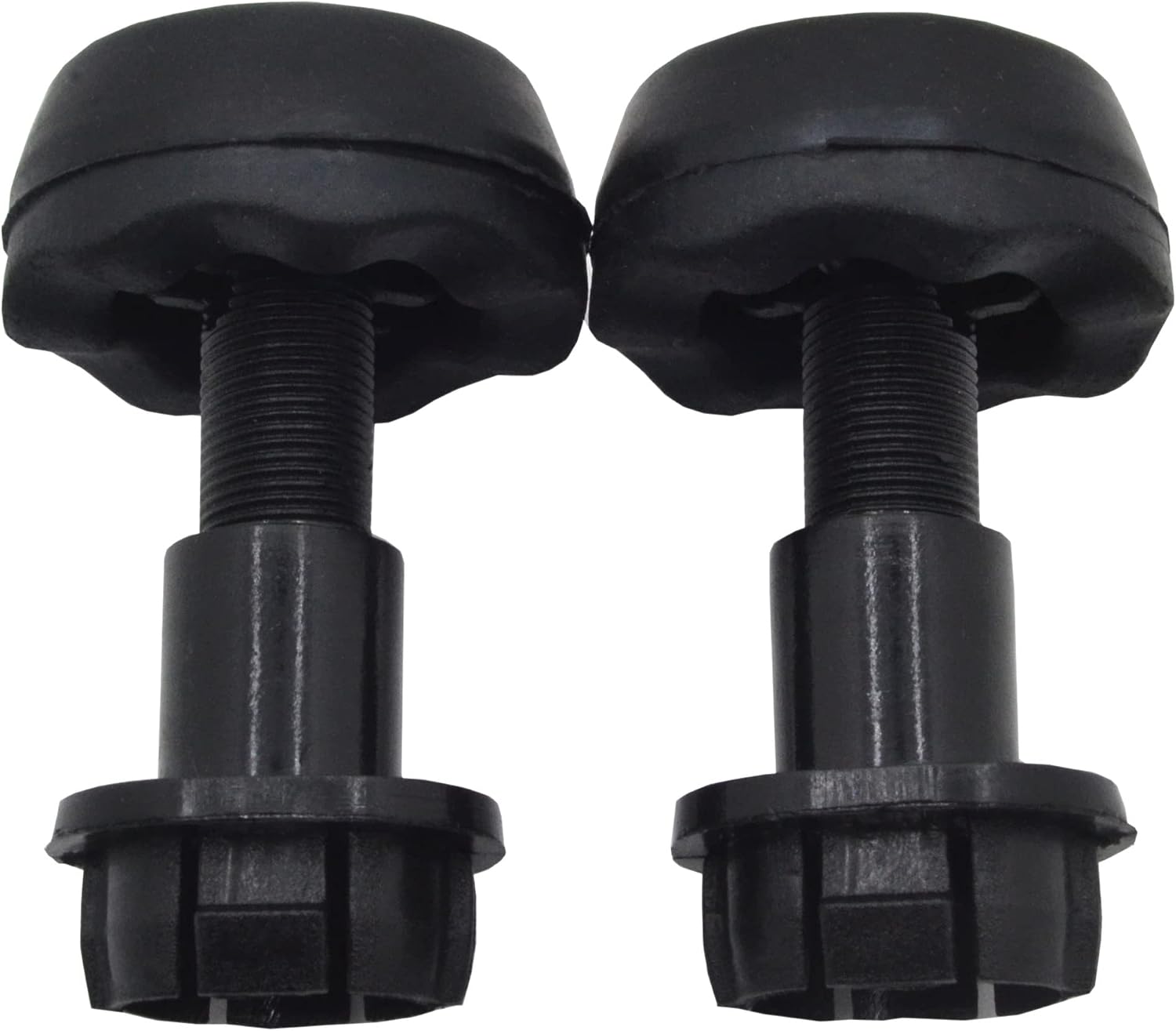 CV6Z-16758-A 2PCS Hood Stop Cushion Black Rubber Bumper Compatible with Focus Escape Edge C-Max Radiator Transit Connect MKC