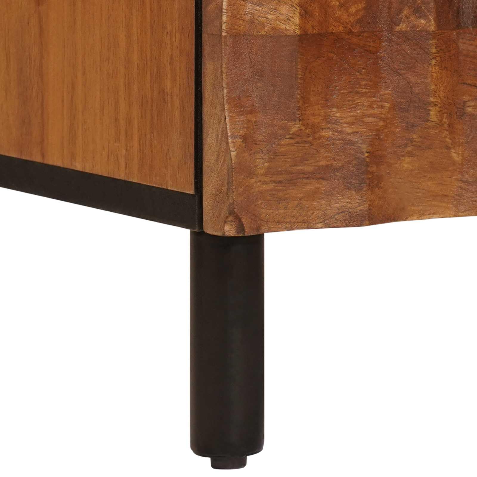 vidaXL Highboard mit Tür Akazienbraune Oberfläche 60 x 33 x 100 cm