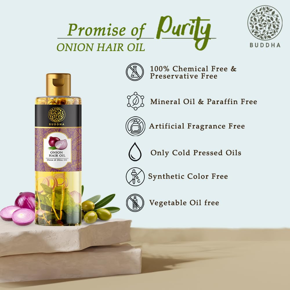 Buddha Natural Onion Hair Oil (150 ML)