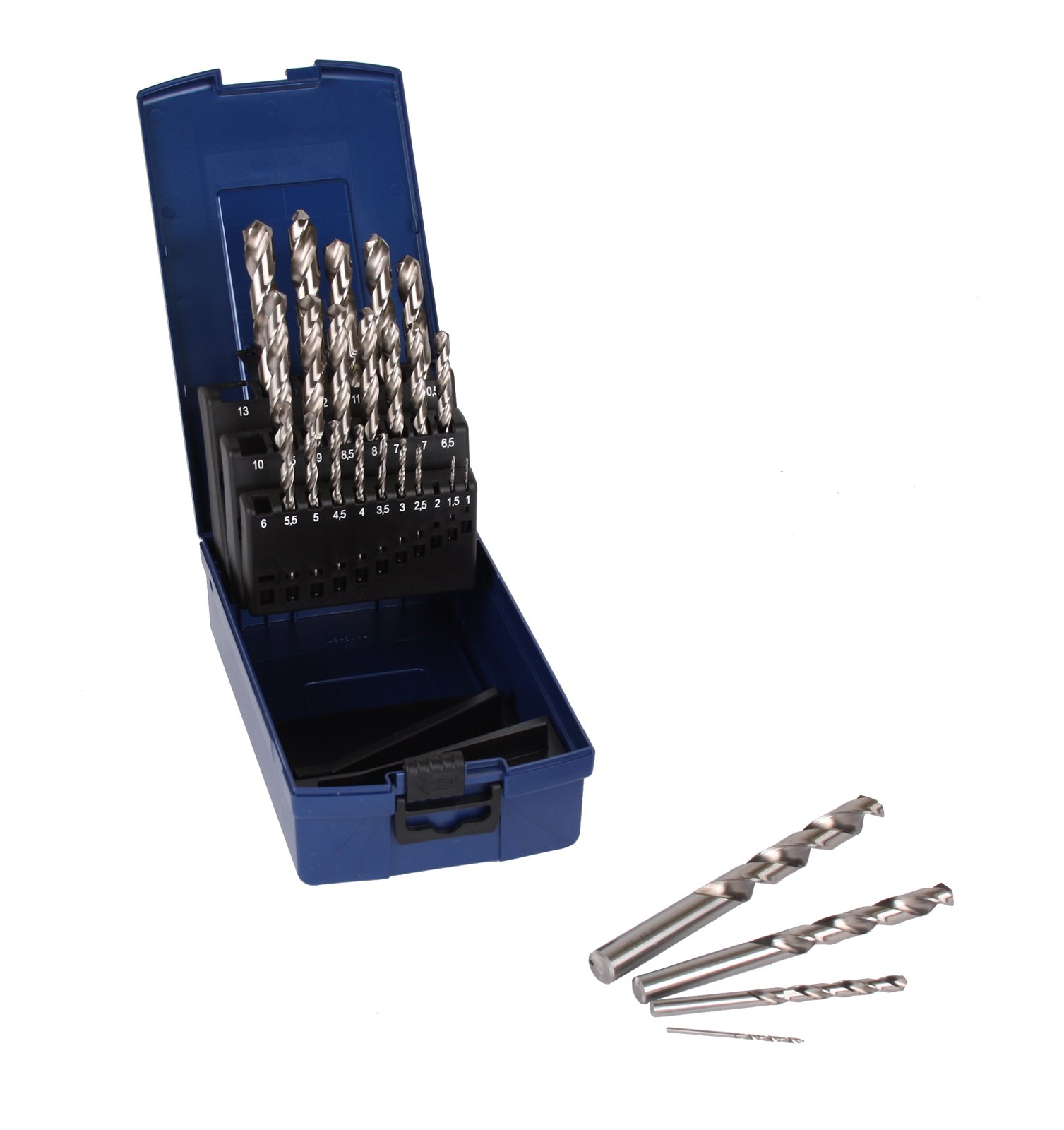 WELDINGER HSS-GK DIN 338 Metallbohrerset 25-teilig 1-13,0 mm 0,5 mm steigend profilgeschliffen (Spiralbohrer)