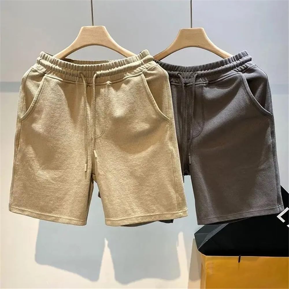 Xingfenly Shorts Men Summer Casual Jogging Sport Short Pants Drawstring Pocket Breathable Home Outdoors Daily Basics