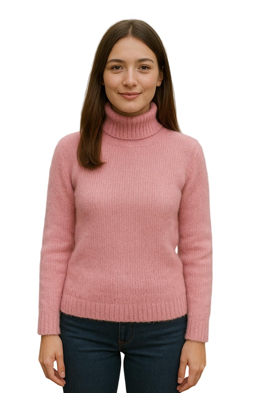 CRAMPLE® Classic Turtleneck Sweater, Long Sleeve Knit Pullover, Ribbed Winter Wear for Women-image-40