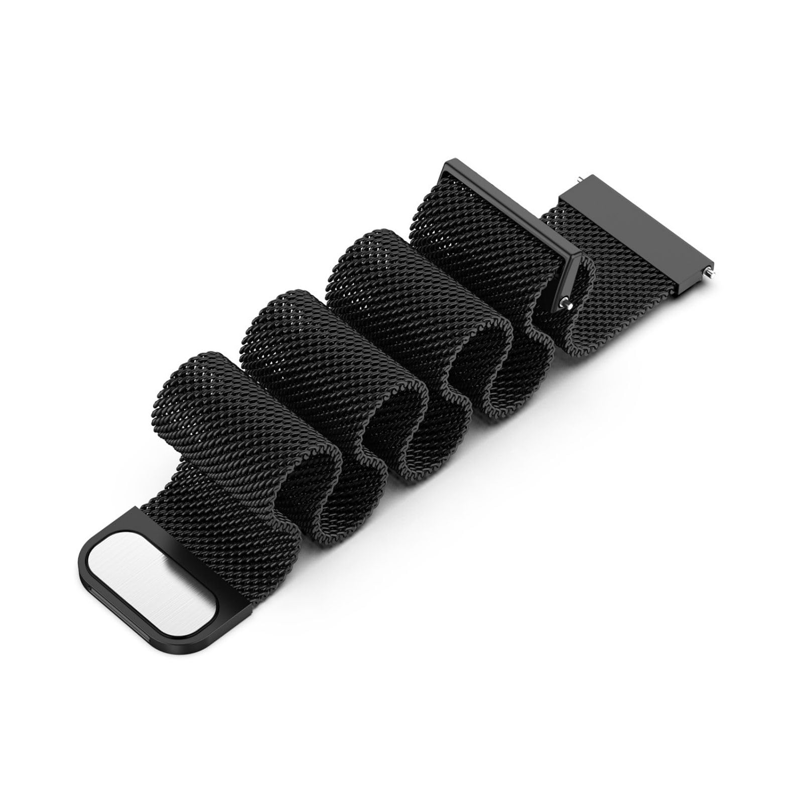 GIOPUEY Bracelet Magnétique Compatible Avec COROS Pace 3, Sangle Tressée En Nylon Doux [Unisexe] - Black