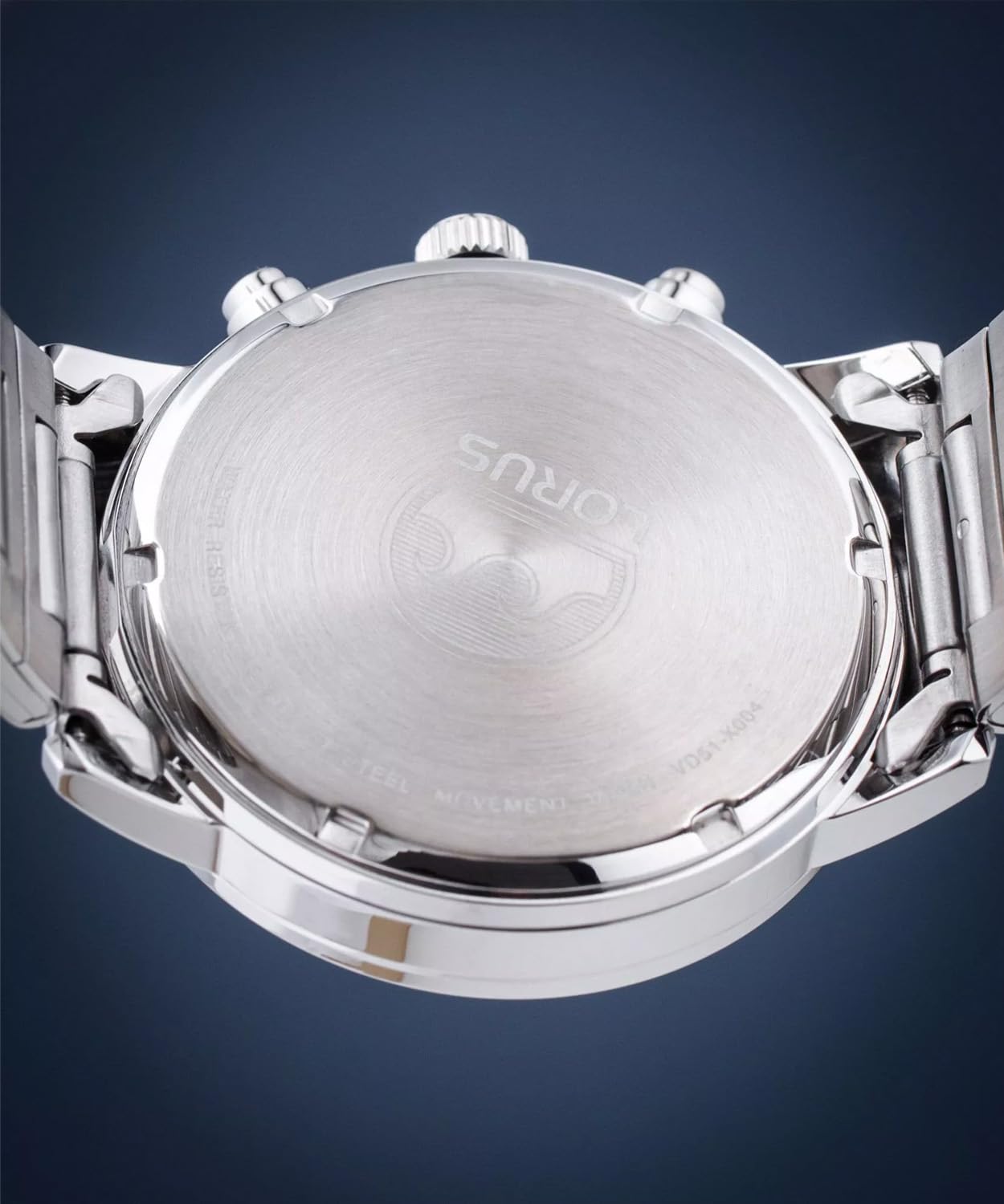 Lorus Reloj cronógrafo azul de acero inoxidable de 42 mm para hombre RW413AX9