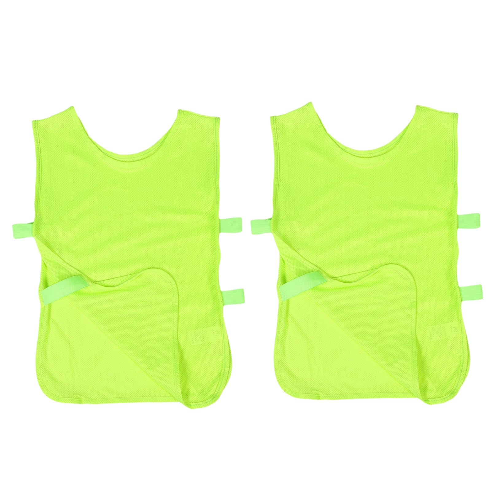 Mikikit 2PCS Sports Practice Vest Youth Mesh Pinnies for Basketball Football Soccer and Team Activities High Visibility Quick Drying Durable Design
