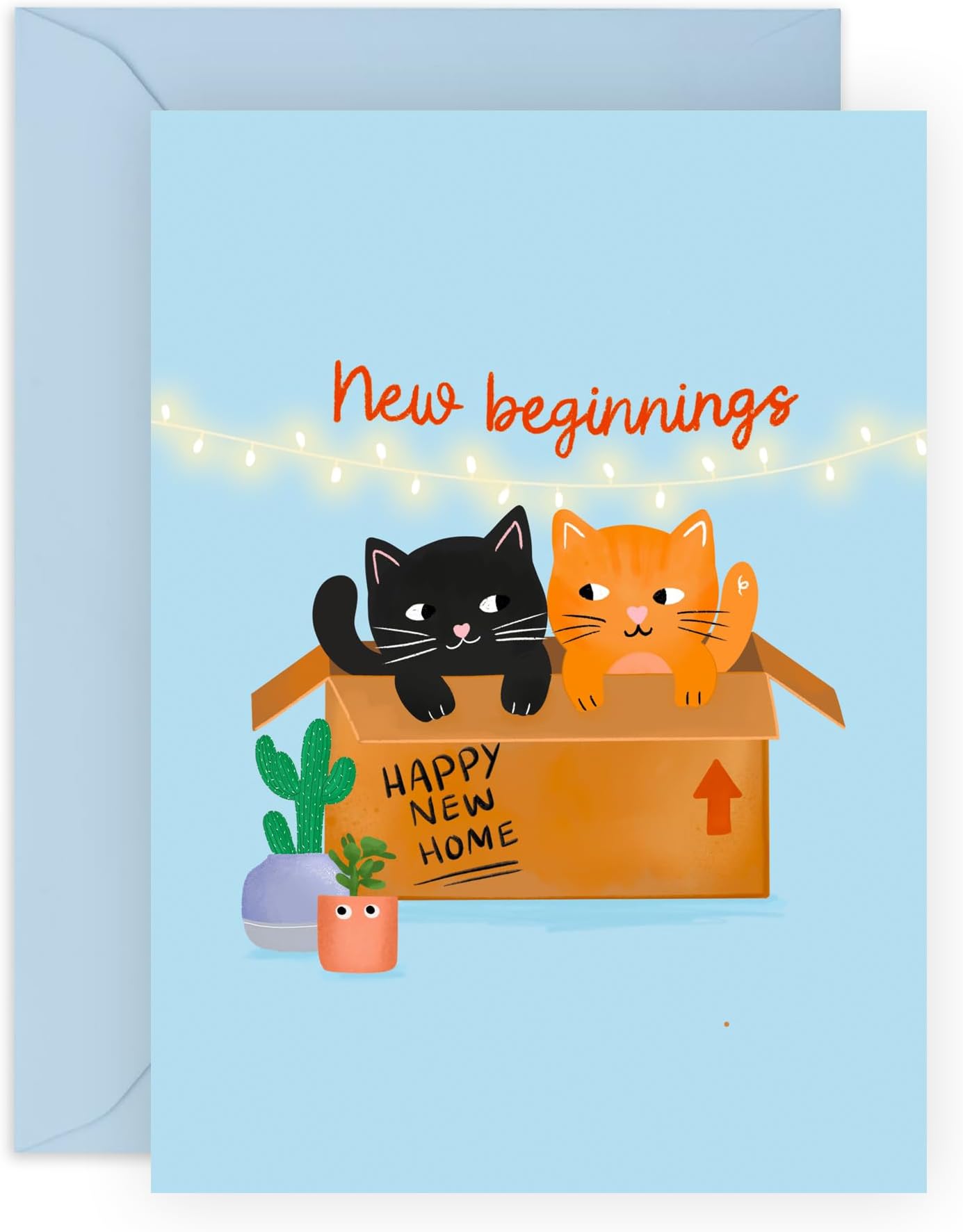 Central 23 Congratulations Card For New Home - New Beginnings - Cat Greeting Cards For Housewarming - New House Cards For Men Women - Moving Home - Cat Adoption - Comes With StickersThe Forest Stewardship Council