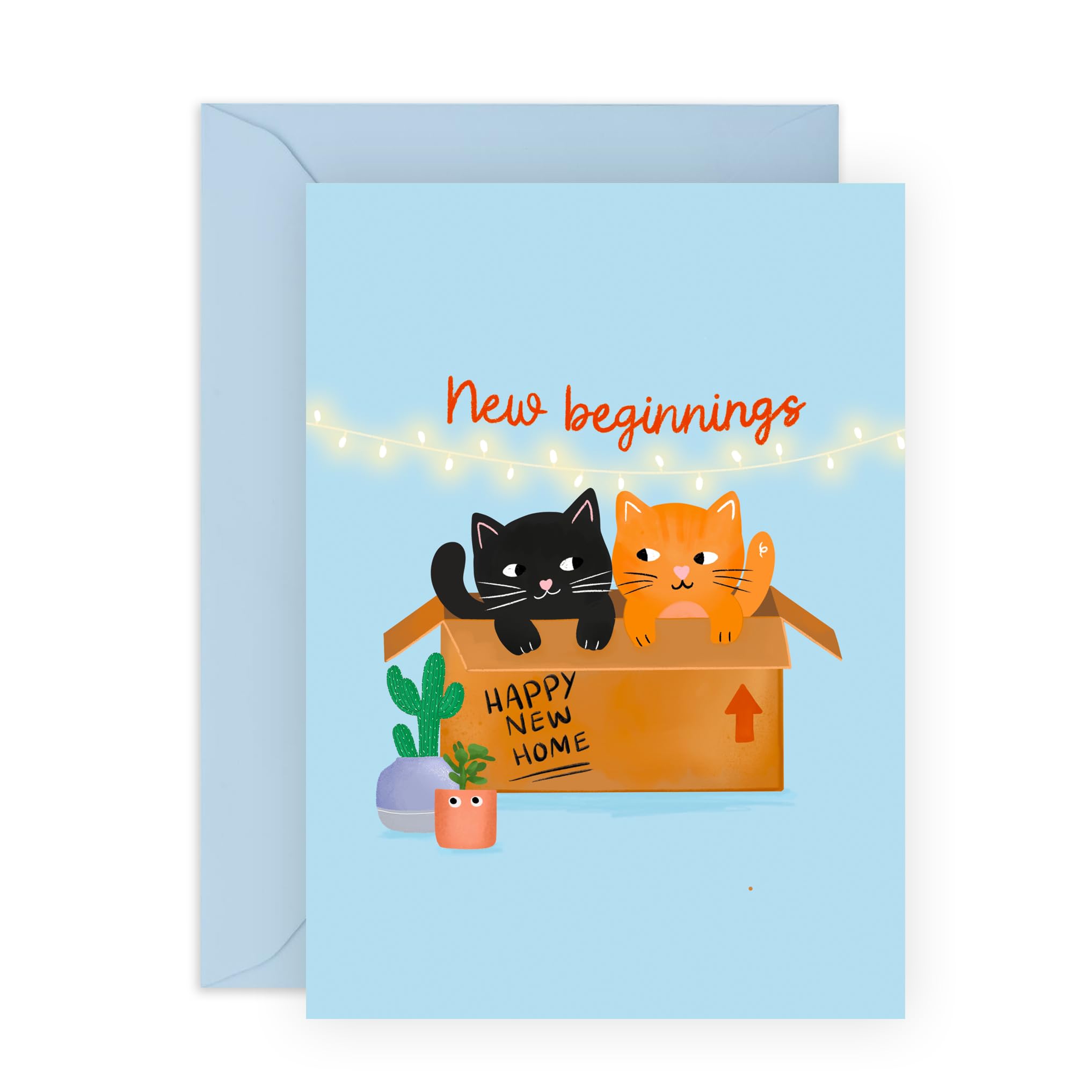 Central 23 Congratulations Card For New Home - New Beginnings - Cat Greeting Cards For Housewarming - New House Cards For Men Women - Moving Home - Cat Adoption - Comes With StickersThe Forest Stewardship Council
