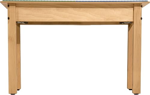 Miniatura 3 de Contender Mesa de juego cuadrada de madera para niños, compatible con Lego, de 35 pulgadas de ancho con patas de arce de 16 pulgadas, escritorio