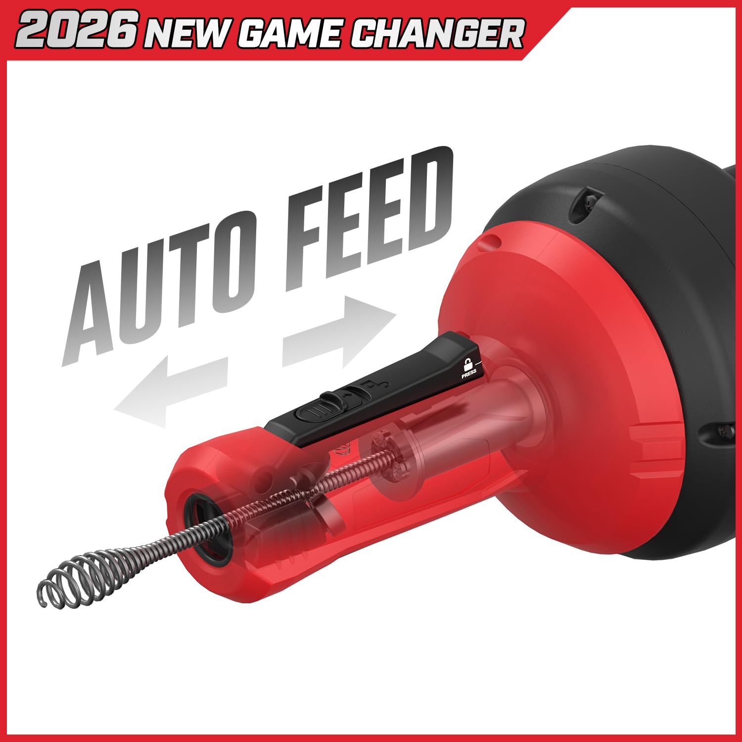 POPULO Auto-Feed Ablaufschnecke, 4,2 m, manueller Erdbohrer mit