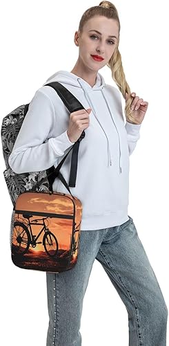Miniatura 6 de Xzeit Bolsa de almuerzo para bicicleta de carretera, lonchera aislada para mujeres y hombres, reutilizable, bolsa enfriadora para trabajo de oficina