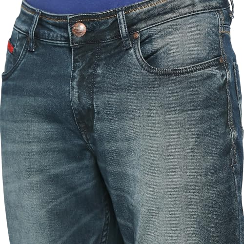 Image of Being Human Blue Slim Fit Denims for Men Clothing