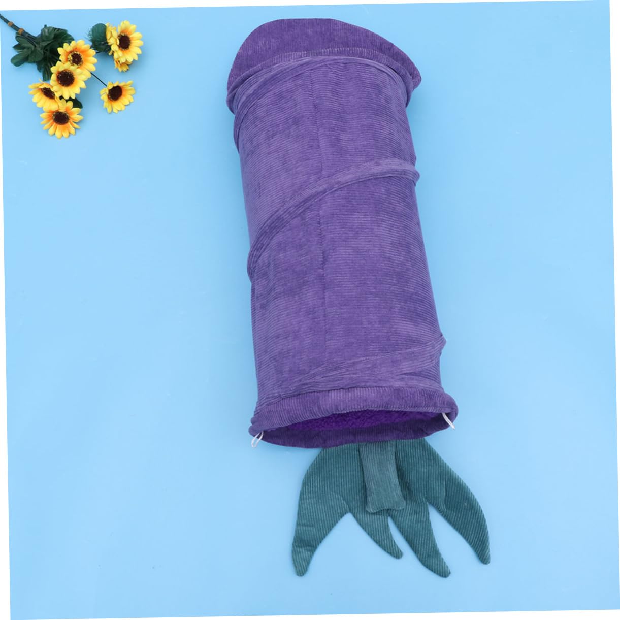 Faltbarer Katzentunnel Plüsch-katzenzelt Mit Gemüsemuster Warmes Haustiernestbett Leicht Zu Verstauen Und Tragbar Für Katzen