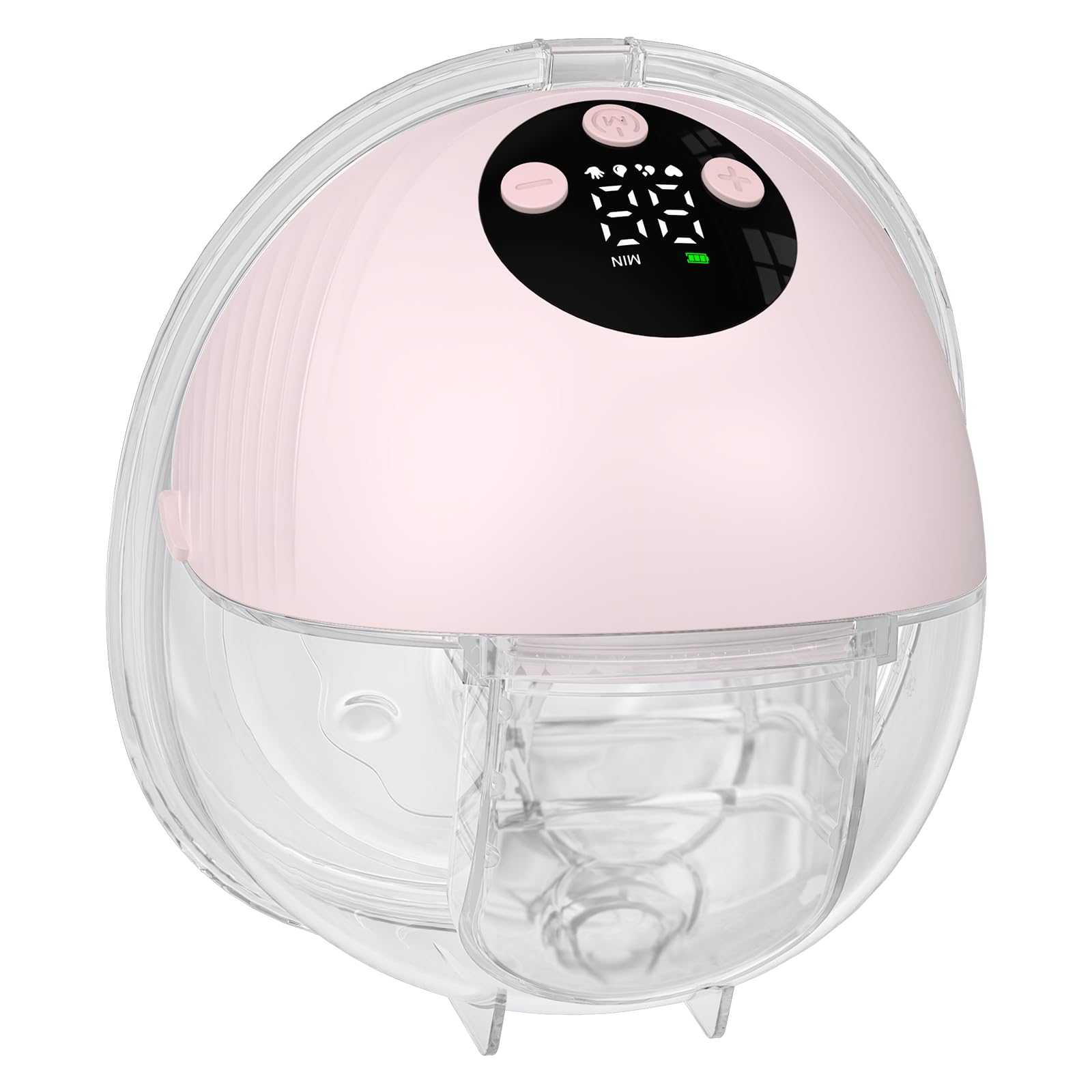 FUNYKICH Milchpumpe Elektrisch freihändig tragbar Leiser BPA-frei (2PCS) | 4 Modi, 12 Stufen mit 21/24/27mm Flanschen, Auslaufsicheres Design, 217g leicht, LED, 1000mAh Akku, Memory-Funktion