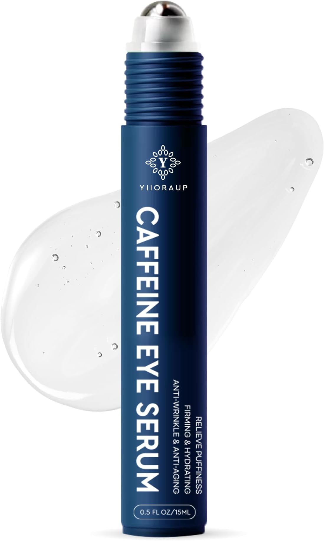 Caffeine Eye Cream for Men: Under Eye Roller for Bags and Puffy Eyes Treatment - Men's Cooling Stick and Depuffer for Dark Circles and Puffiness 0.5 fl.oz.