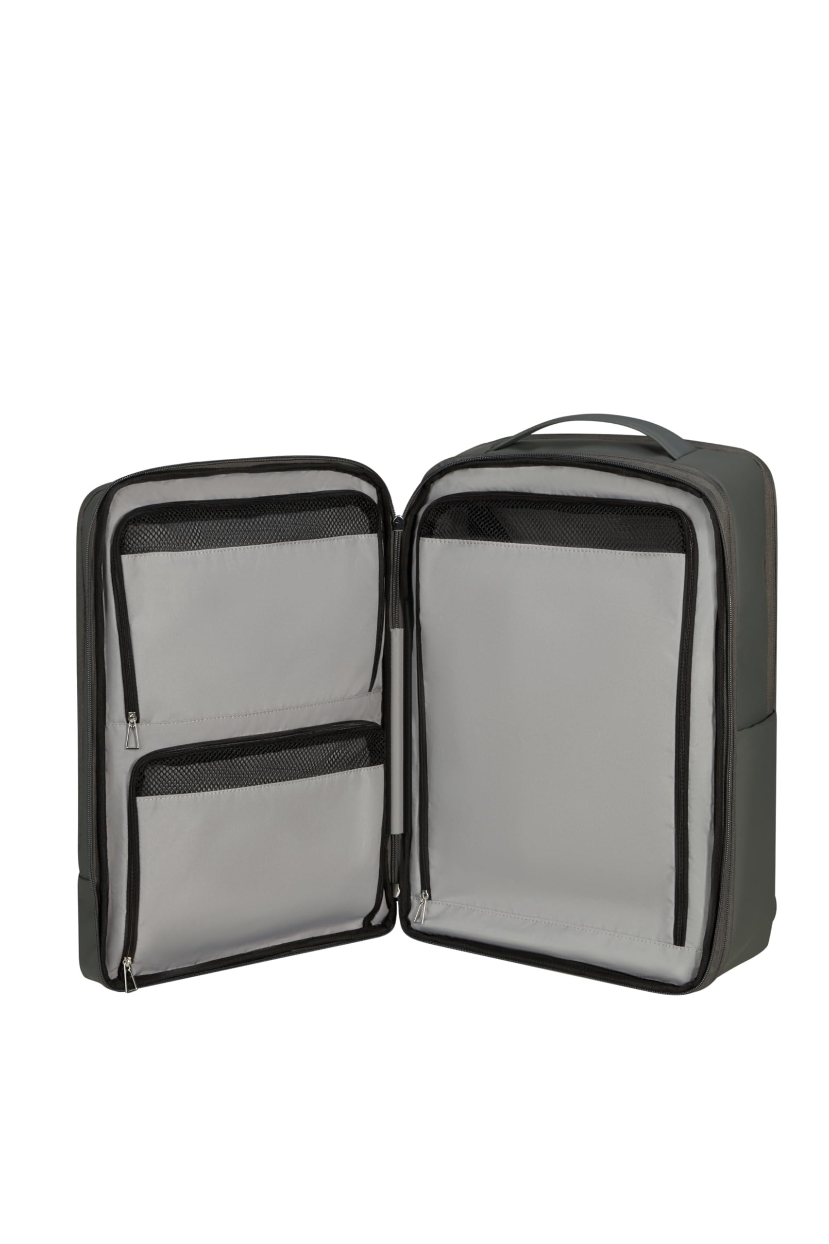 Samsonite Wander Last - EasyJet Kabinentasche (44 x 30 x 16.5/21.5 cm - 26/29 L - 1.30 kg) - Untersitz Handgepäck, Flugzeug Rucksack M, Underseat - Grün (Gunmetal Green)
