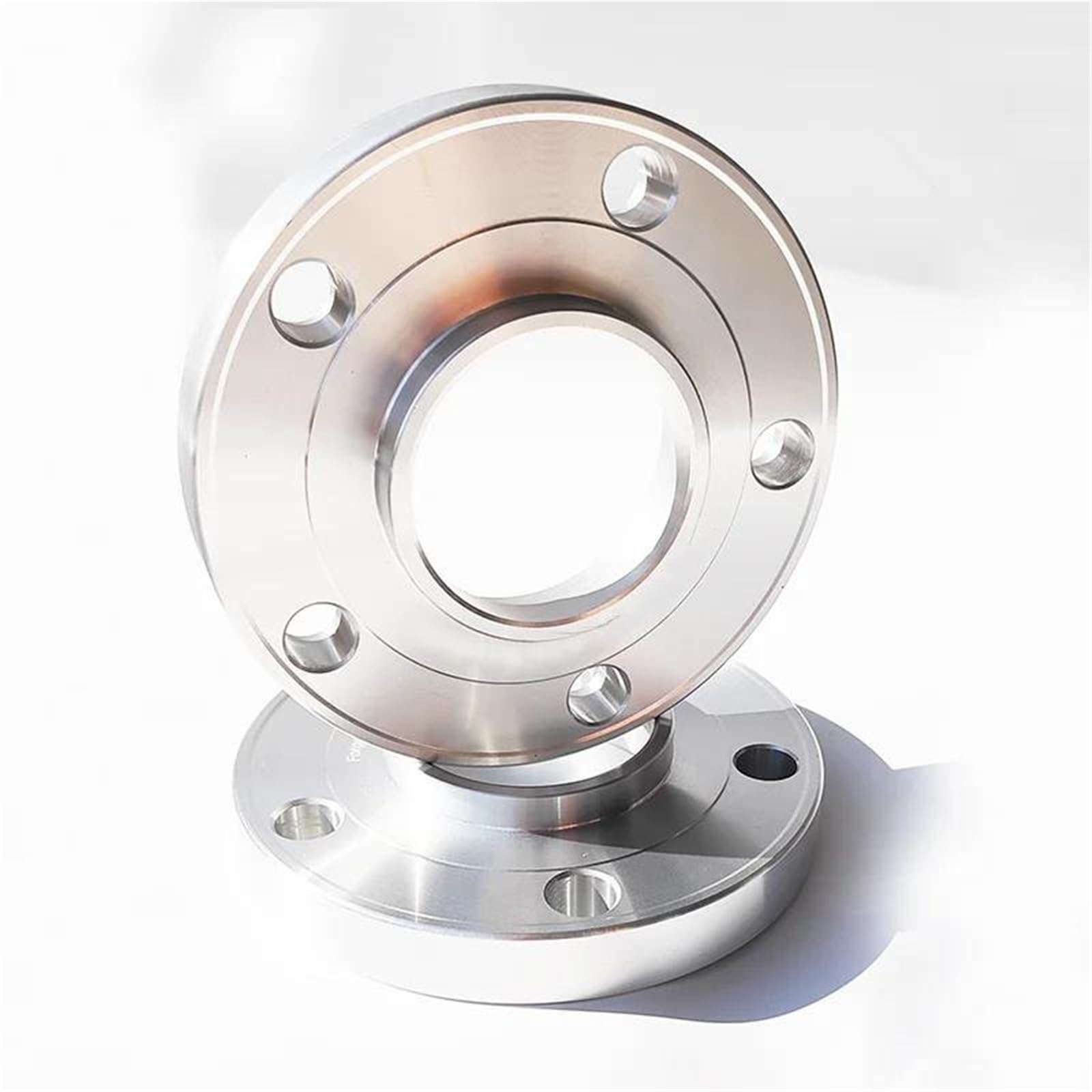 Abstandshalter für Reifenversatz 12MM/15MM Spurverbreiterungen Verbreiterungssatz 5x100 57,1 Adapter Für Škoda Für Fabia Für Octavia(12mm-silver)