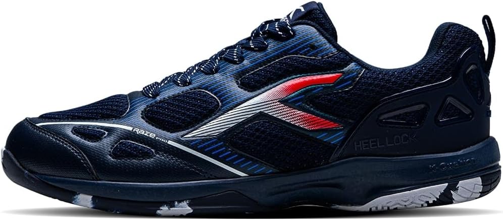Hundred Men Raze Pro Badminton Shoes (Non Marking) | Also Indoor Sports | Lightweight, Breathable & Durable | X-Cushion | Active Grip Sole | Extended Heel Lock