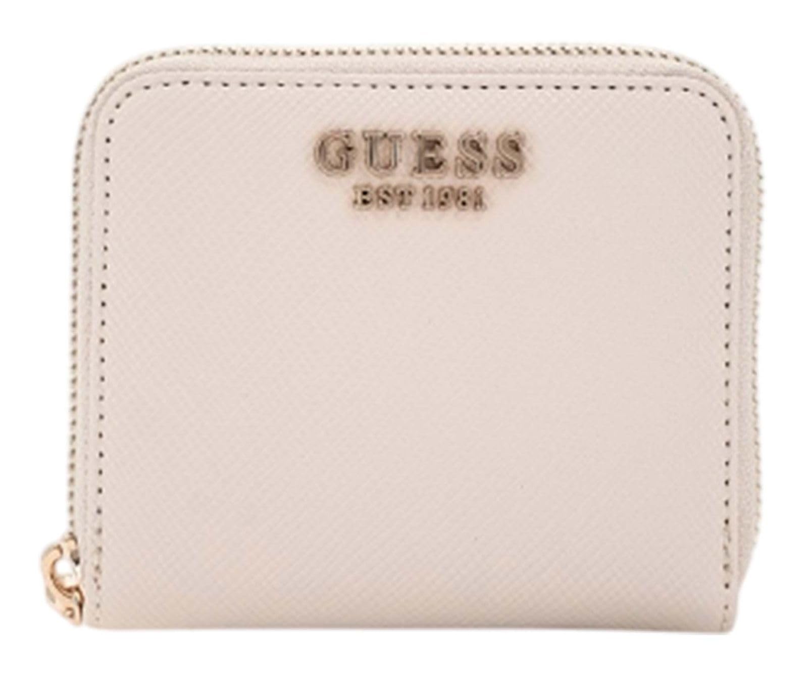 GUESS Laurel SLG Small Zip Around Wallet Bone