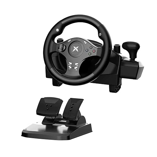 DOYO Gaming Racing Wheel with Pedals for Multiple Platforms