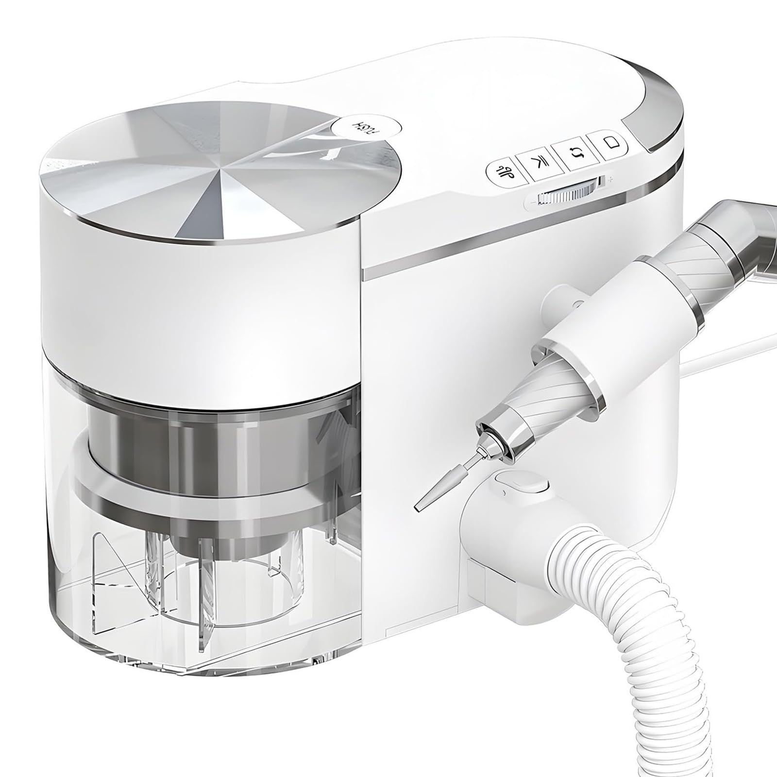2-en-1 Taladro De Uñas Con Aspirador De Polvo, 30000 RPM Máquina De Manicura Eléctrica Con Fuerte Succión, Lima Y Pulidora Silenciosa Para Uñas Acrílicas, Gel Y Salón