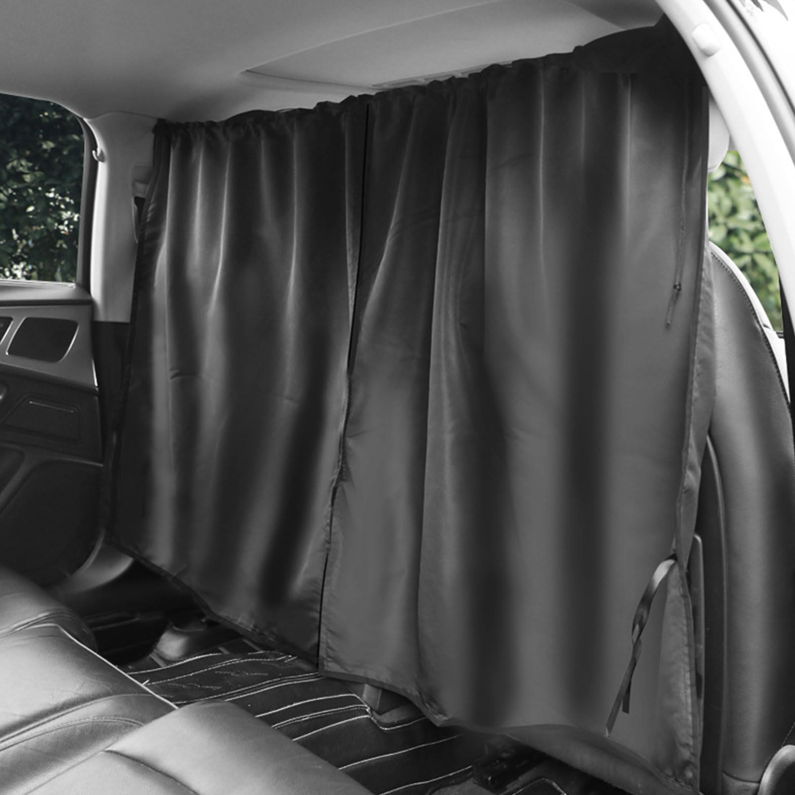 Rideau De Séparation Voiture 180x100cm - Daim épais Avec Aimants - Pare-soleil Pour Camping Et Bébé