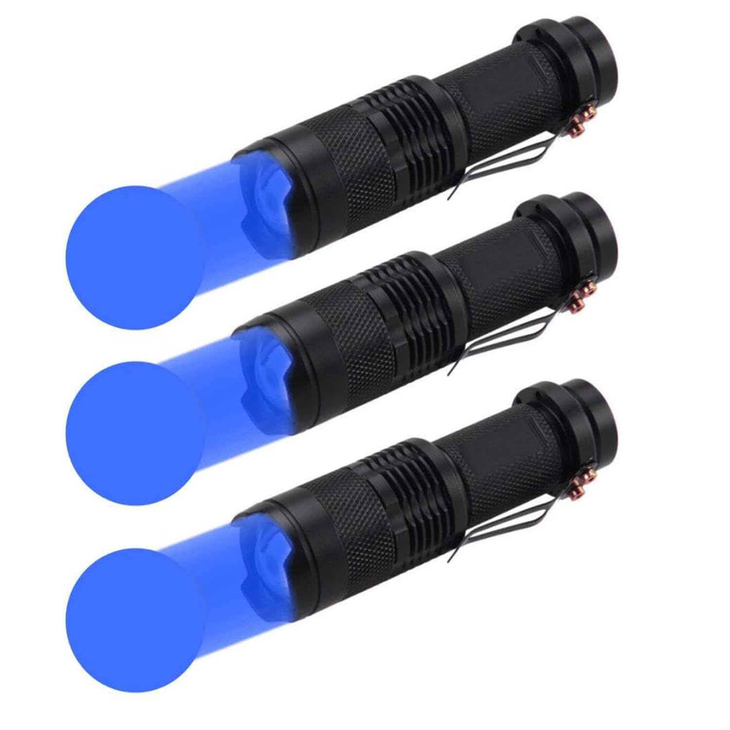 MODELO Mini LED Flashlight Green/Red/Blue Light Light Torch 3 Light Modes, Adjustable Focus Light For Camping, Hiking, Night Vision, Night