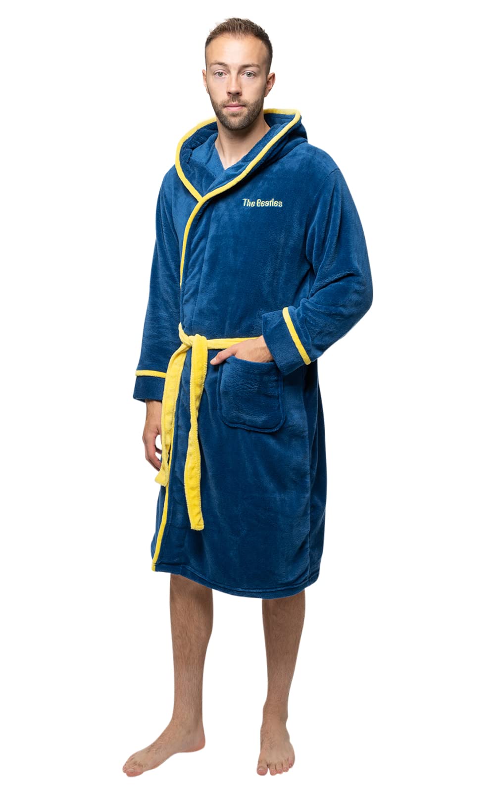 Rock Off Blue/Yellow The Beatles - Submarine - Bathrobe (Back Print) - Size L - Officially Licensed Merch