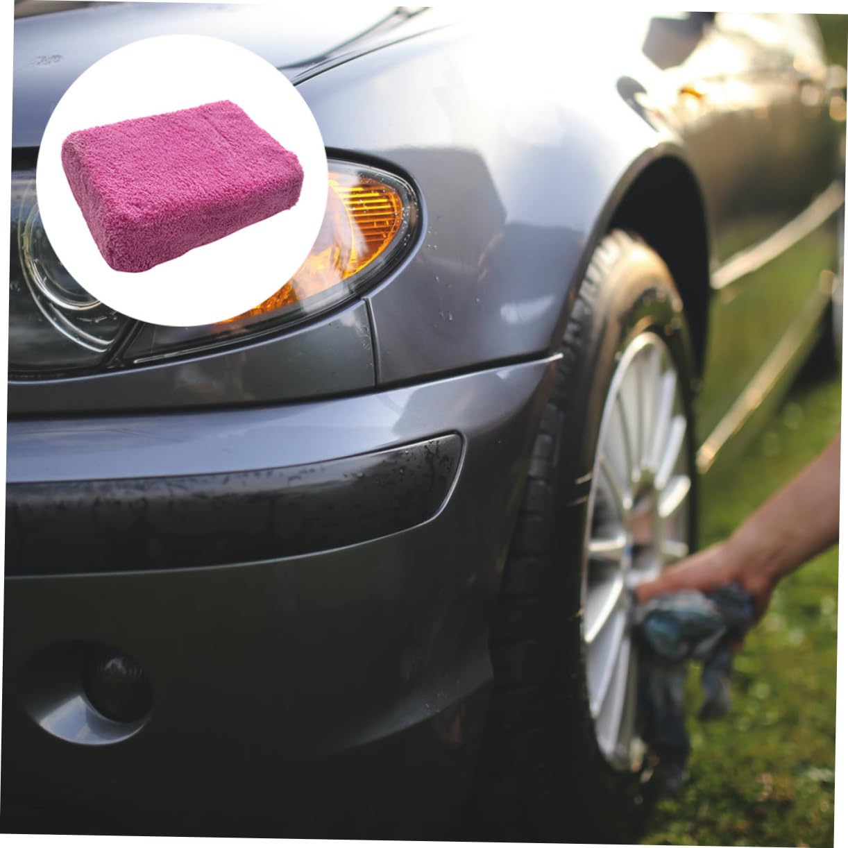 Ciieeo 2 Series Esponja De Limpieza para Esponja Absorbente De Microfibra para Lavado De Automóviles para Superficies Secado Rayones Color Aleatorio Color 2 Piezas*2