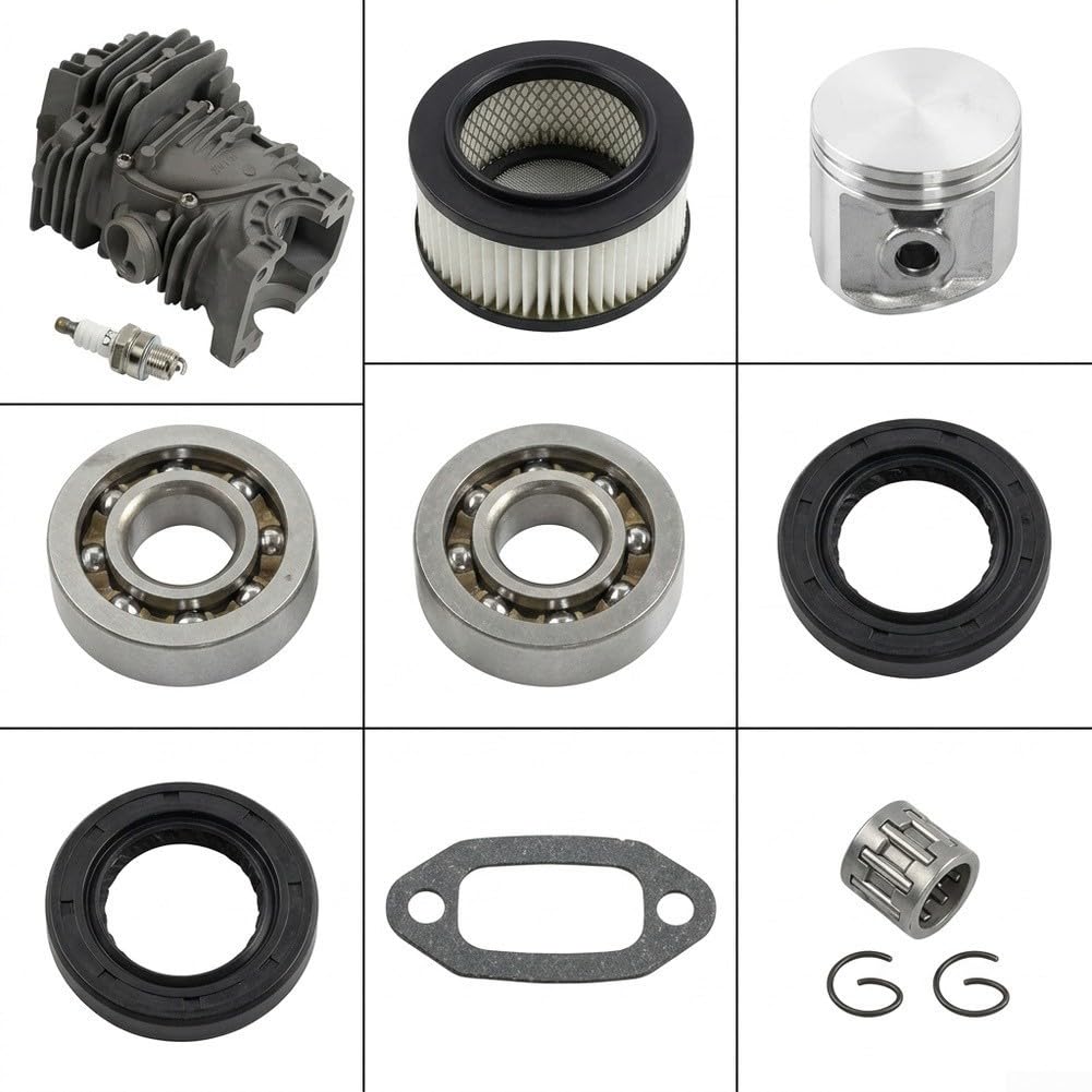 Kit Revisione Motore 47mm per Taglio Legna per professionale