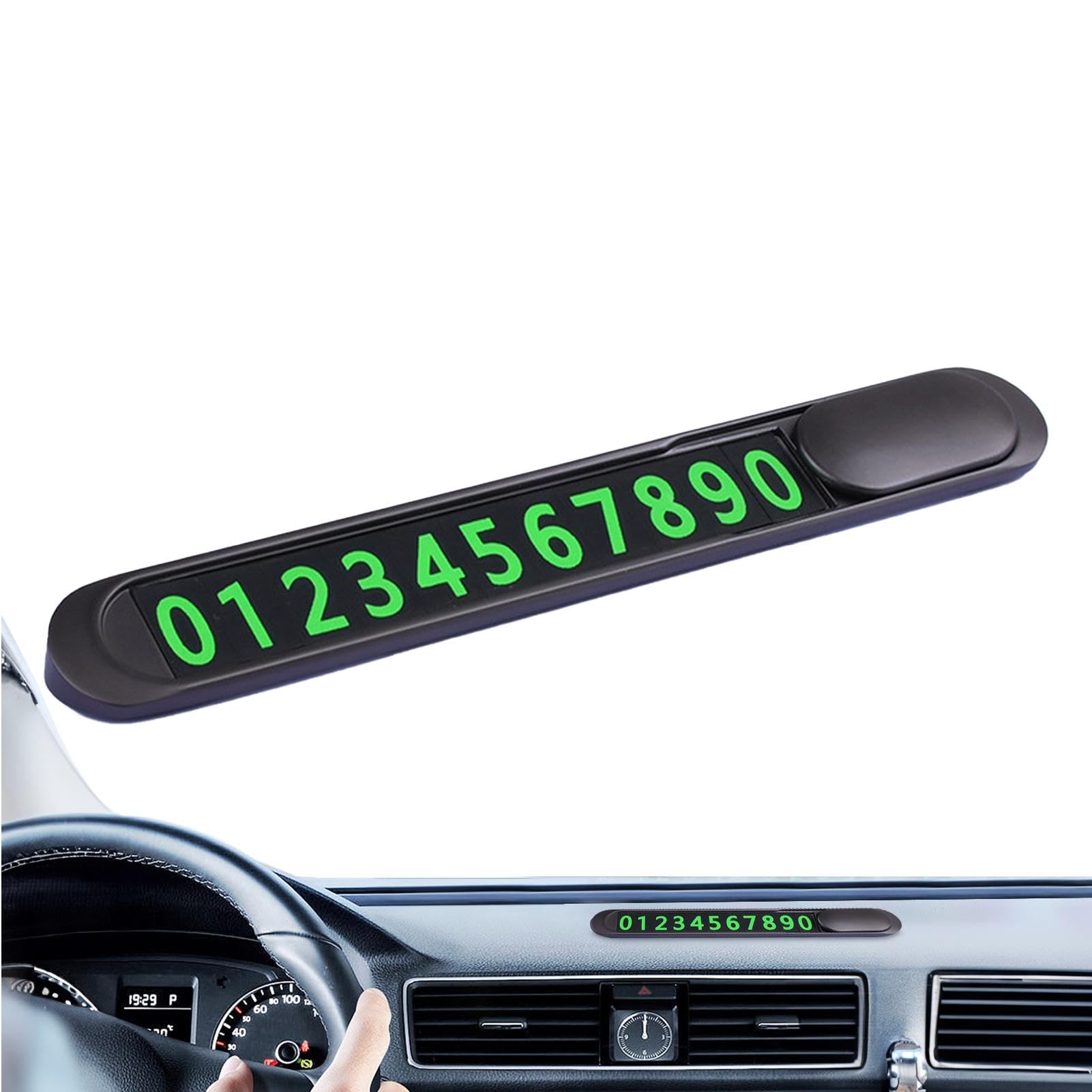 Luminous Auto Temporäre Parkkarte, Auto Telefonnum Produktbild-Vorschau 2