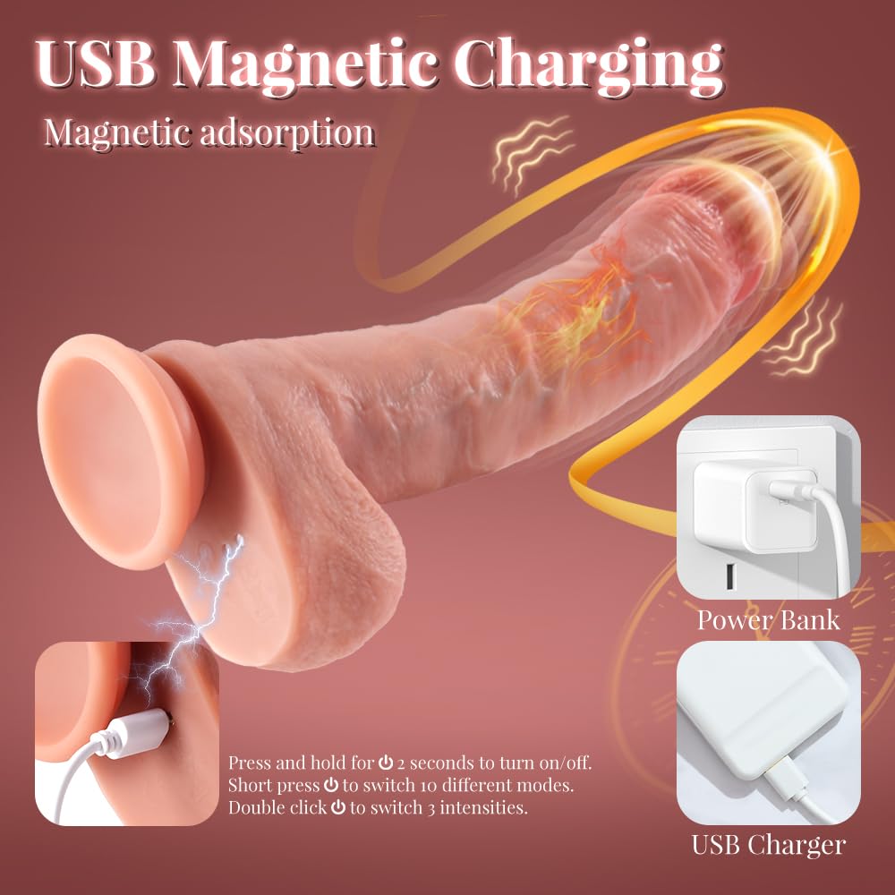 Dildo Realistico Vibratoreper Donna Professionale Clitoride Punto G Squirting Vibratore Anale Sexytoysys Uomo Coppia 10 Modalità Sex Toys Vibratoriper Donne Dildo Anali XXL per Coppie, A26032104 - 5