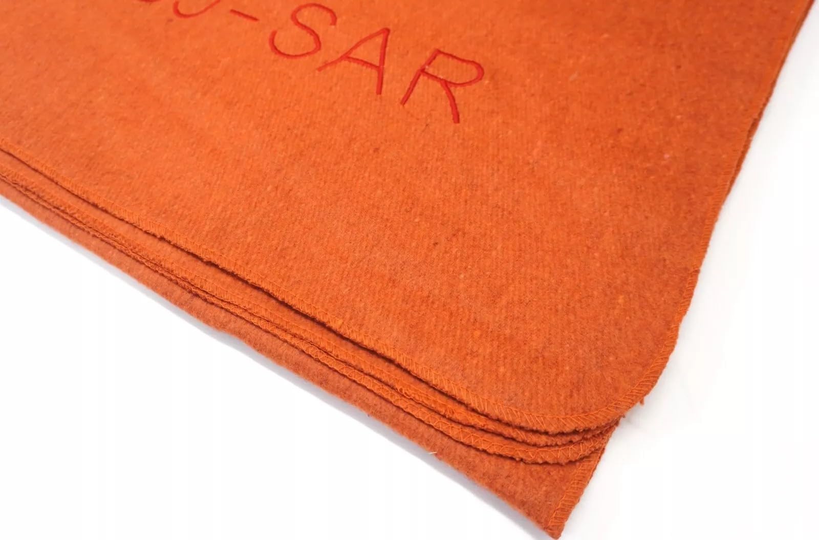 Couverture de survie légère en laine mélangée, orange