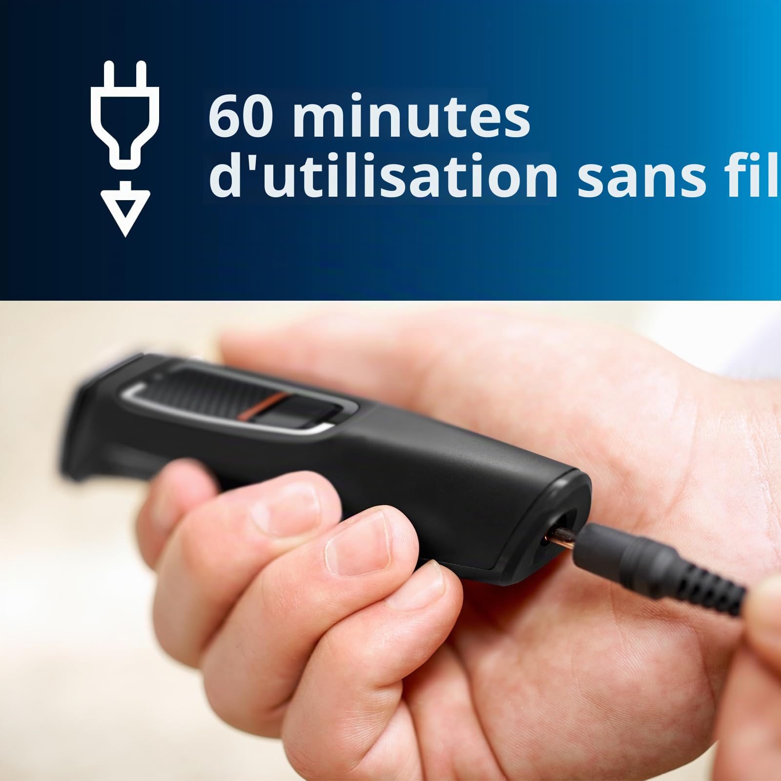 Philips Multigroom Série 3000, Tondeuse Multi-styles 7-en-1 pour Visage, Cheveux et Corps avec Technologie DualCut (Modèle MG3720/15)