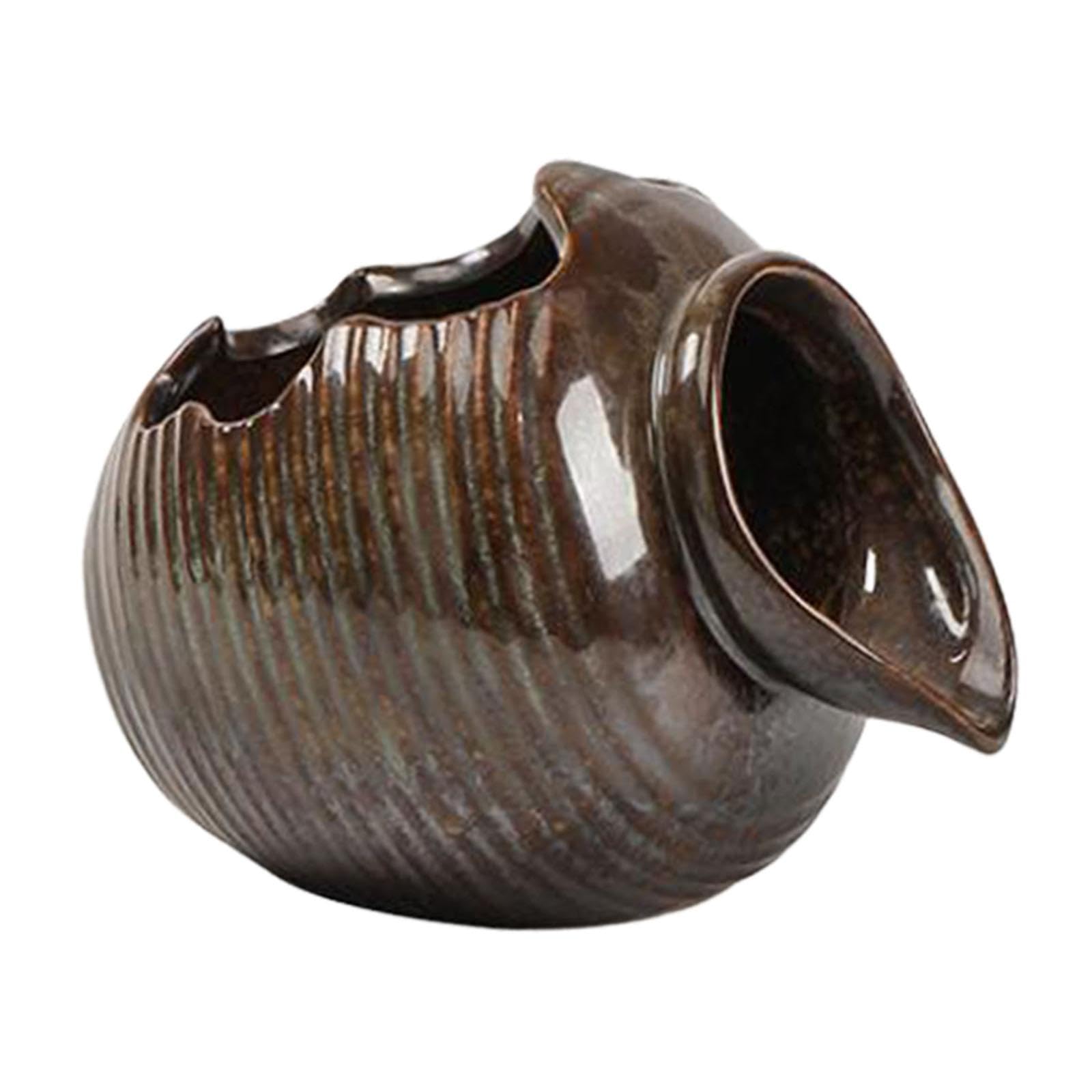 Waterfall Water Fountain Jar Clay Pot for Home Office Flowing Water Ornament Brown-image-28