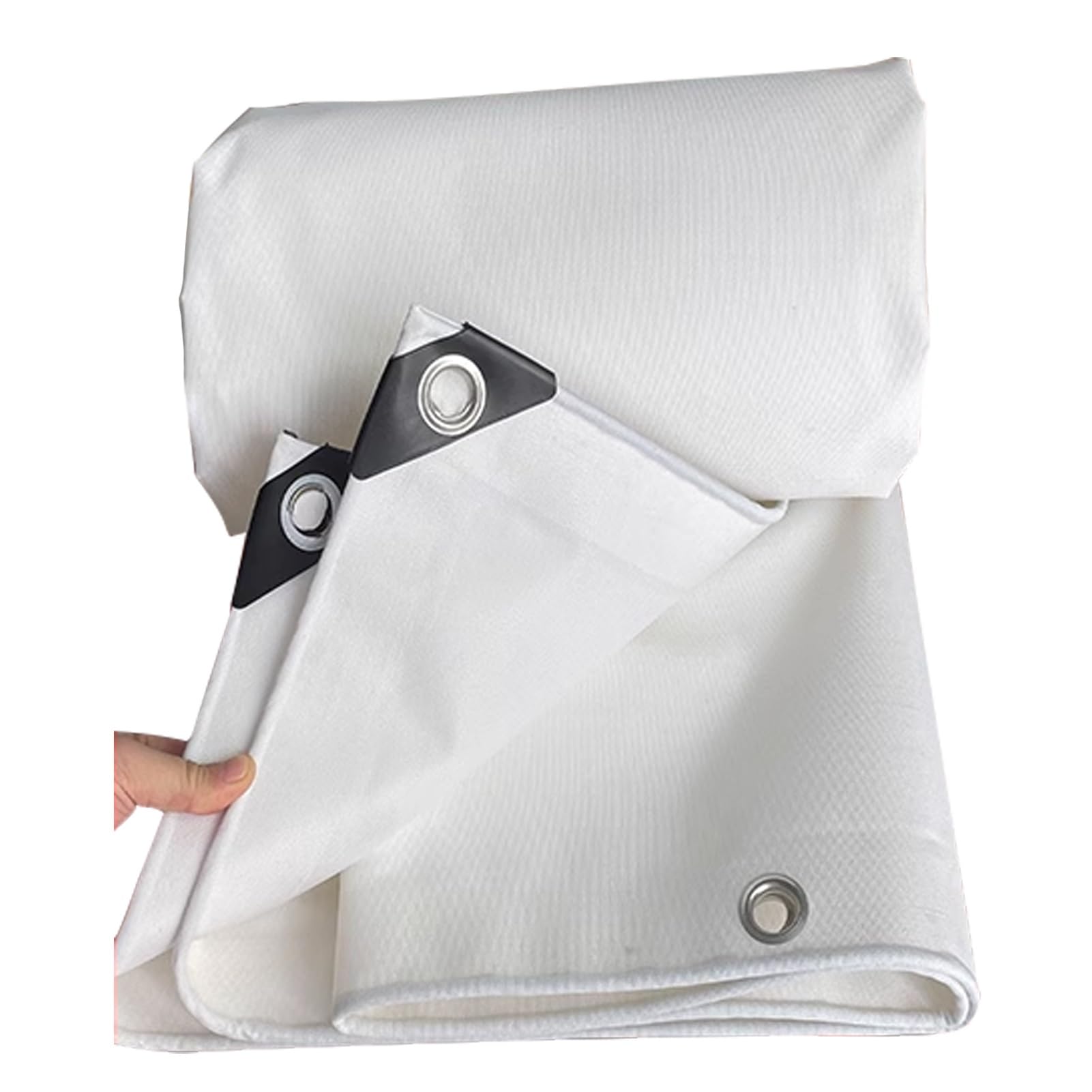 Telo di Copertura Impermeabile, Tela Bianca in Cotone Resistente, Copertura per mobili, roulotte, coperture Multiuso per tettoie da Campeggio, Patio, Piscina, Barche. (Size : 1x6m)