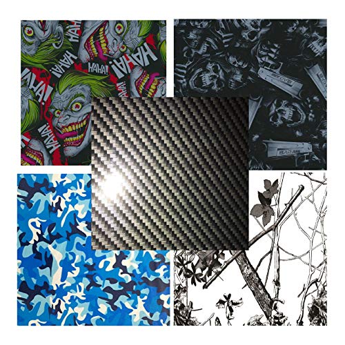 Hydro Dip Film Hydrographic Film Water Transfer Printing Hydro Dipping Variety #4 5 Pack Film 19 X 38 Each Hydro Dip Film Hydrographic Film Water Transfer Printing Hydro Dipping Variety #4 5 Pack Film 19" X 38" Each