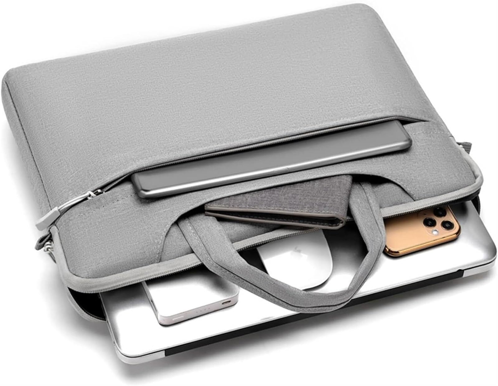 Torba Na Laptopa Plecak Na Laptopa 13,3/14,1/15,6, Wodoodporna, Odporna Na Wstrząsy, Lekka Torba Na Ramię, Torba Na Laptopa Teczka Na Laptopa(Gray,15.6")