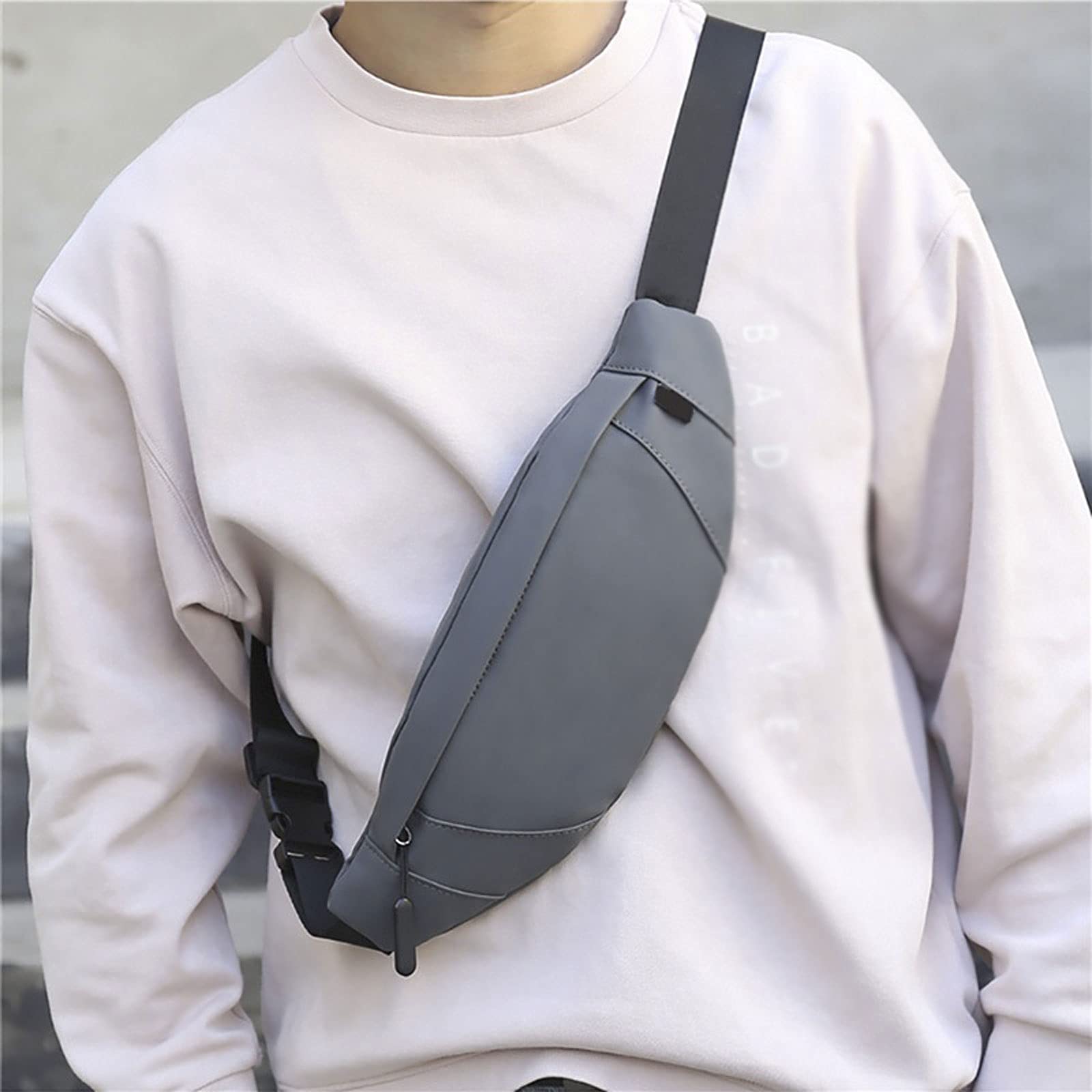 Bum Bag damska torba na pasek saszetka nerka talia biodra nerka torba na klatkę piersiową crossbody plecak na co dzień męski etui na karty pieniądze telefon podróż kieszeń plażowa, NIEBIESKI