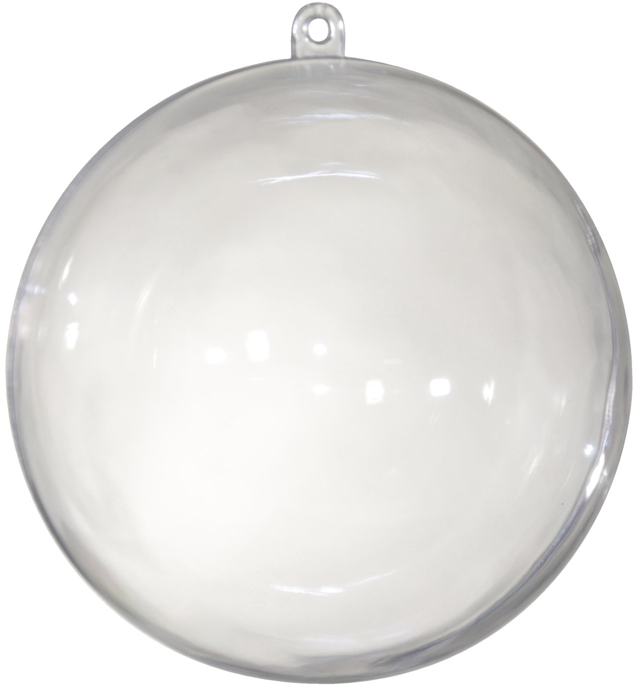 Kunststoff Kugeln, Kugel hohl, teilbar, transparent ca 40 mm / 4 cm. 5 STÜCK