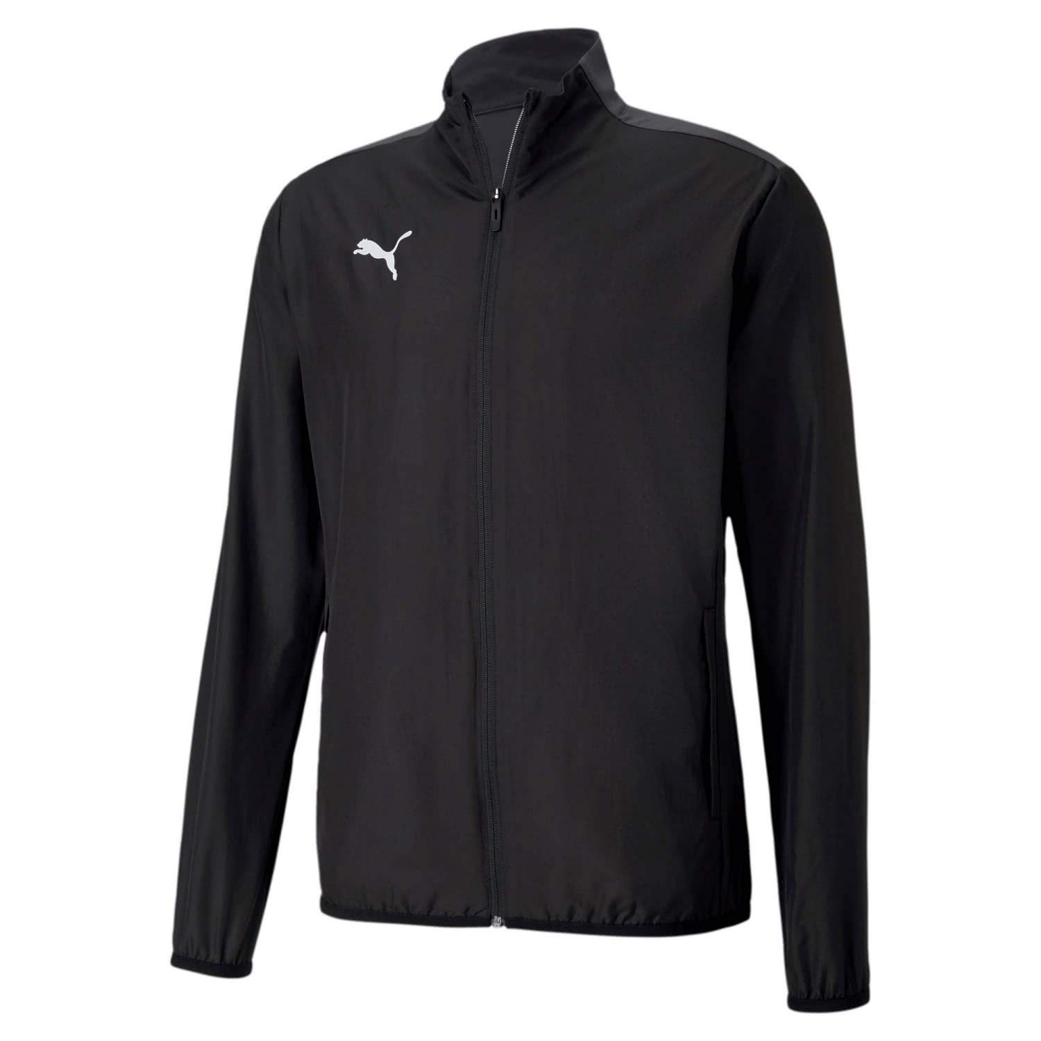 Puma Men's teamGOAL 23 Sideline Jacket Track Black-Asphalt, L