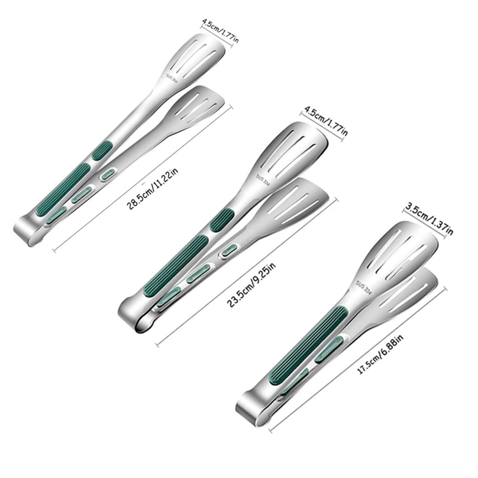 3 Teile/satz Küche Zangen Set Rutschfeste Edelstahl Lebensmittel Zange Fleisch Salat Brot Clip Grill Buffet Clamp Kochen Werkzeuge küche Gadgets