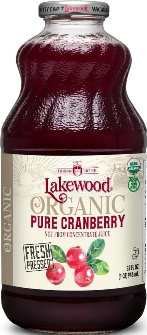 Lakewood Organic Cranberry Juice, 32 Fl Oz