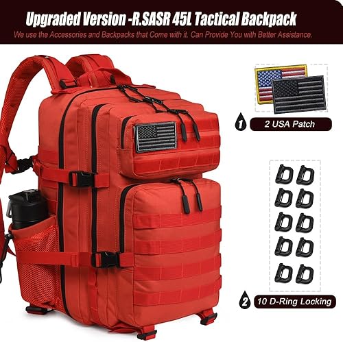 Miniatura 100 de Mochila táctica militar Molle mejorada mochila impermeable militar. Negro