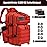 Military Tactical Backpack 45L Large Tactical Backpack for Men, Hiking Rucksack With Bottle Holder (Red)