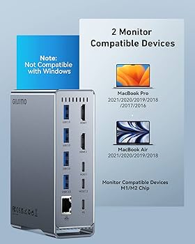 GIISSMO 14-in-2 USBハブ 5E01 5E01 GIISSMO Macbook Pro/Air 14-IN-2 USB C ドッキング