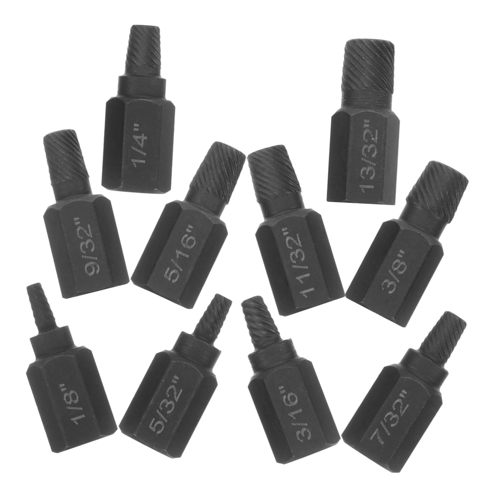 DIYEAH Set Handle Damage Bolt Extractor Kit Bolt Remover for Stripped Screws Nuts Chrome-vanadium Steel