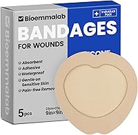 Vista 8 de Vendajes grandes impermeables de 2 x 2 pulgadas de espuma de silicona para cuidado de heridas de piel sensible, almohadilla cohesiva adhesiva