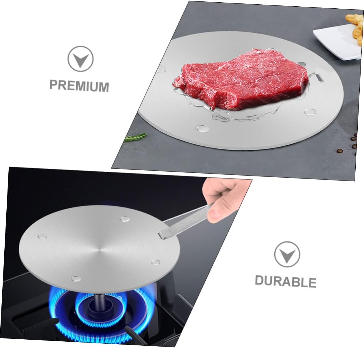 1set Heat Cooking Diffuser Plate for Induction Gas Stove Kitchen Adapter Efficient Heat Distribution Easy Storage for Everyday Cooking