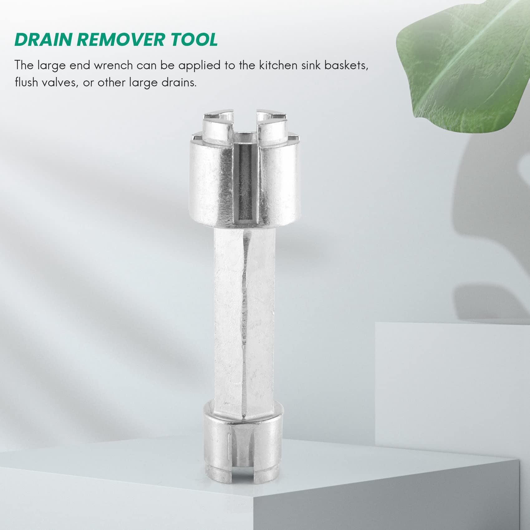 Clé Double Face Pour Bonde – Clé De Vidange Baignoire Et Évier En Alliage D'Aluminium Antirouille – Outil Polyvalent Sans Rayures