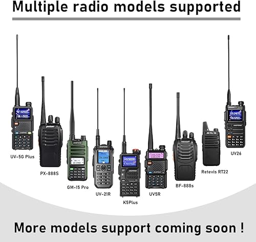 Miniatura 7 de TIDRADIO Adaptador de programador inalámbrico de radio Jamón APP y programa de PC para Baofeng UV-5R y varios modelos sin problemas de controlador